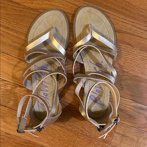 Blowfish Women's Metallic Strappy Sandals